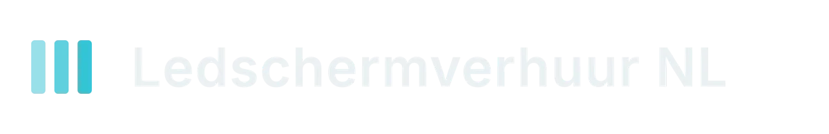 Ledschermverhuur Nederland logo: three bars with the wordmark